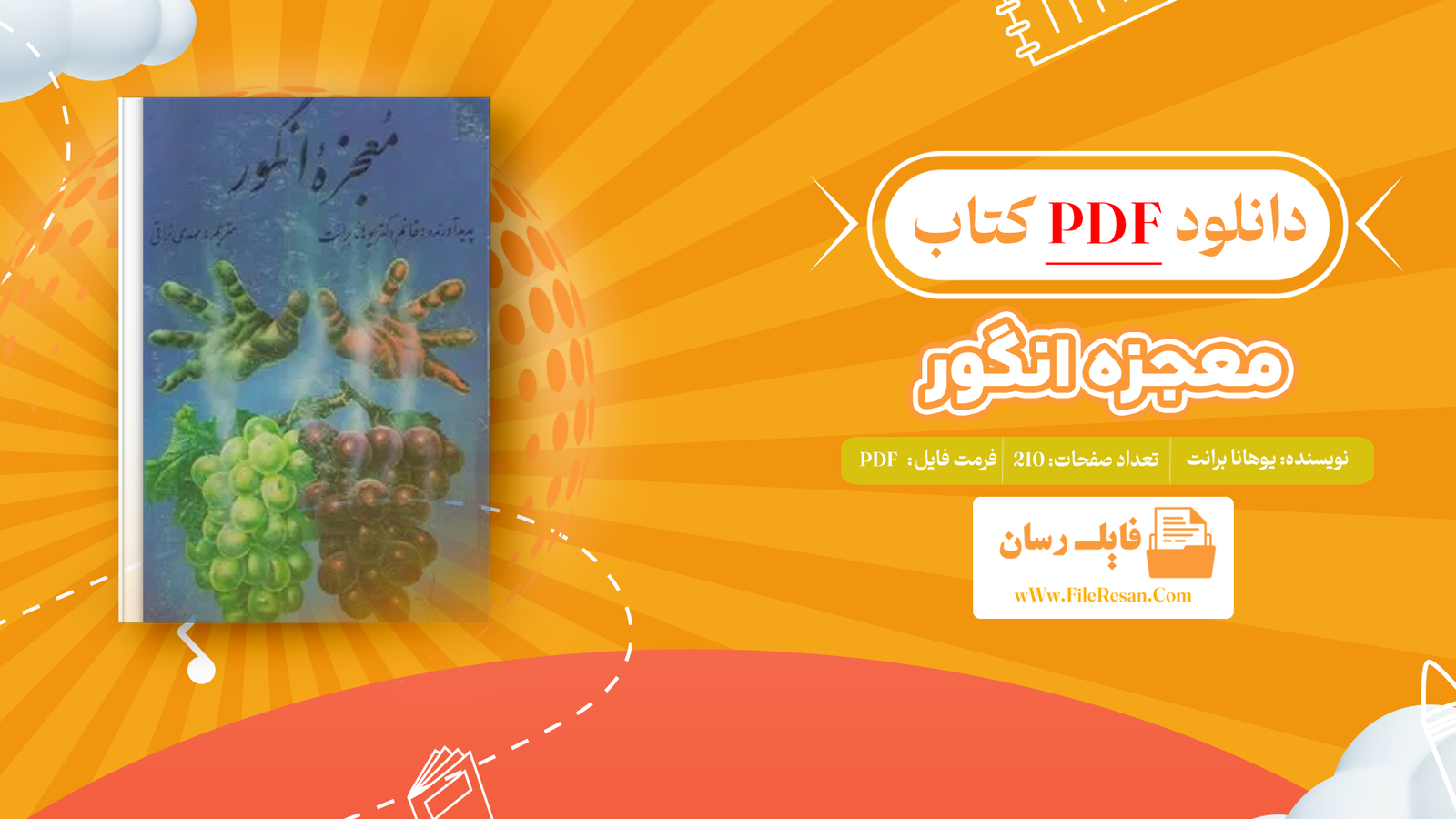 خرید و دانلود کتاب معجزه انگور یوهانا برانت pdf 